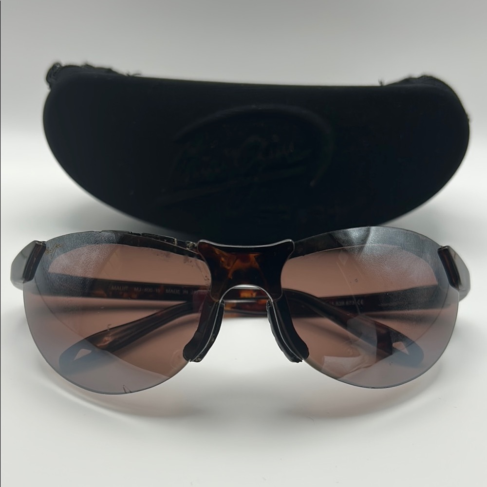 Maui Jim MJ Sport Tortoise Shell Sunglasses 400 10 with case